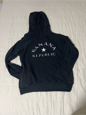 Banana Republic Black Pullover Hoodie